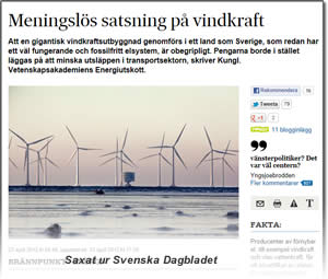 Saxat ur Svenska Dagbladet 22 april
