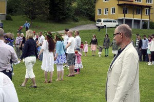 Rektor Tomas Rydsmo deltog i firandet.