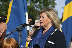 Riksdagsledamot Maria Plass (M) höll nationaldagstalet. Riksdagsledamot Maria Plass (M) höll nationaldagstalet.