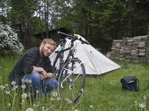 Tobias, cyklande ung man från Dresden. Tobias, cyklande ung man från Dresden.