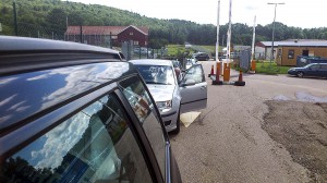 Kö långt ut på Vassbovägen...