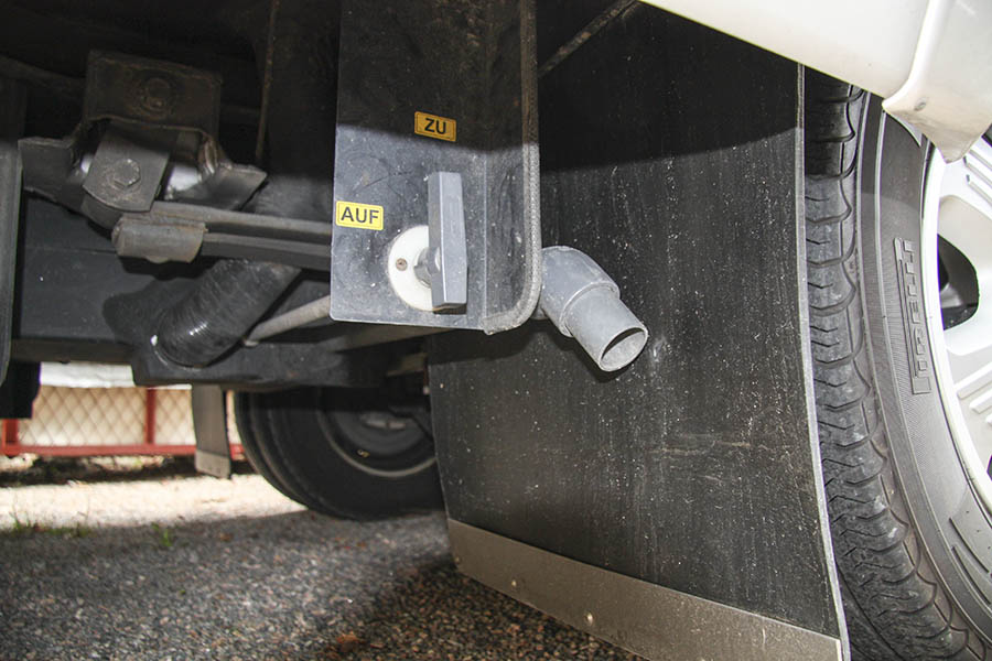 Avloppskran på husbil...