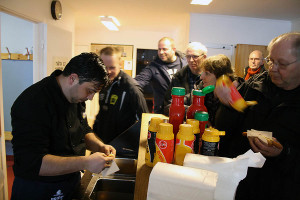 Varmkorven fick en strykande åtgång.