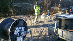 Fiberblåsning.