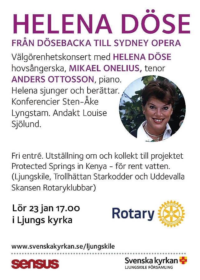 Välgörenhetskonsert 23januari