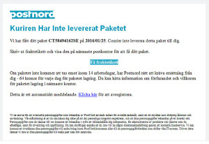 Fejkat PostNord